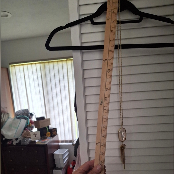 Kendra Scott Gold Necklace with Iridescent Pendant - Picture 8 of 8